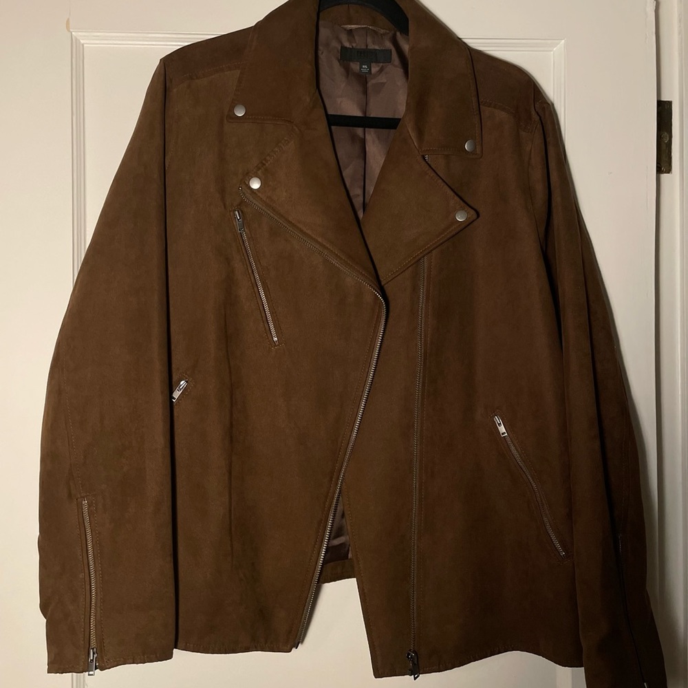 Uniqlo Suede Jacket - dark brown